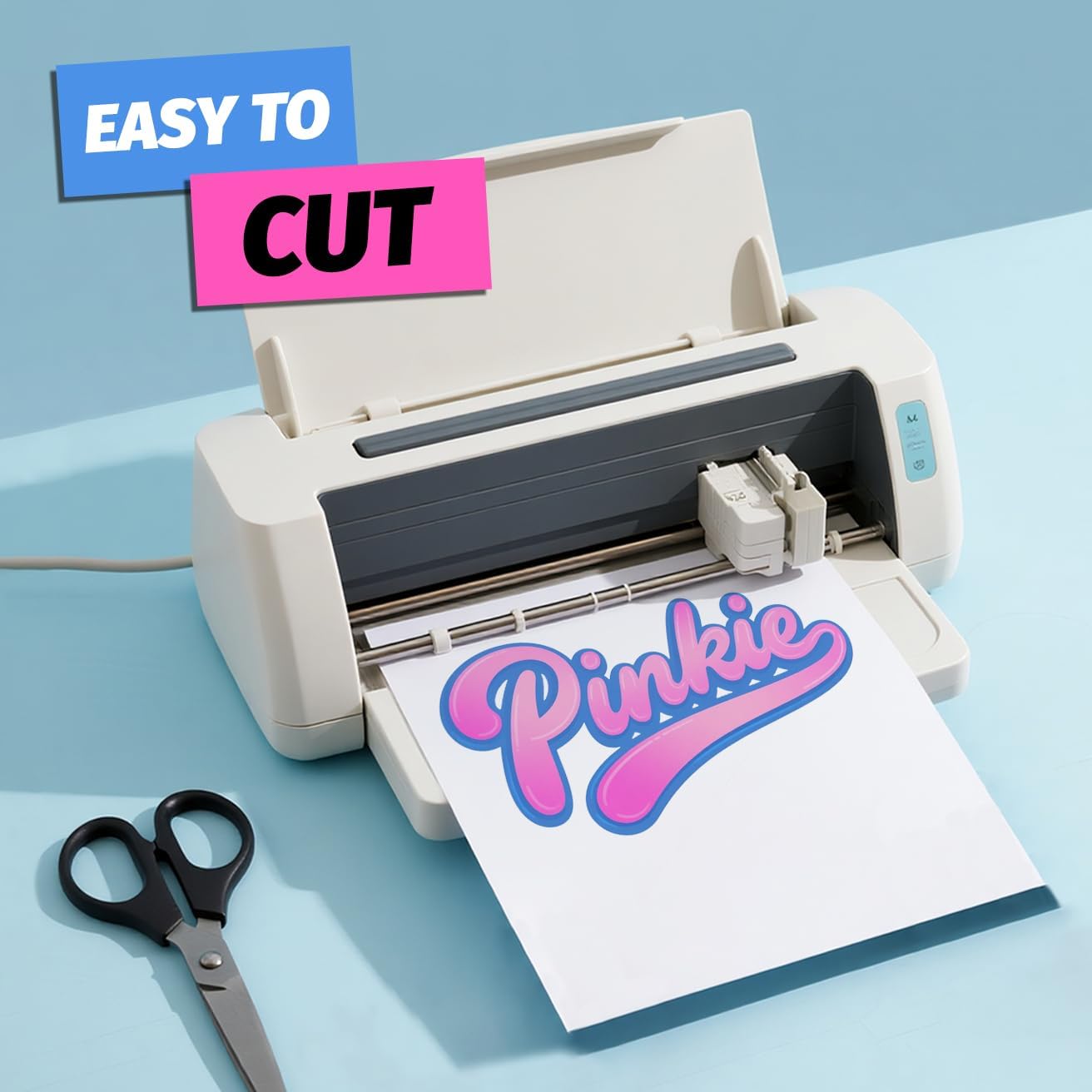 Lovein Pinkie Iron on Heat Transfer Paper for Dark T Shirts (20 Sheets 8.5x11", Dark Plus) Printable HTV Heat Transfer Vinyl for Inkjet & Laserjet Printer Iron on Transefers Paper for Dark Fabric