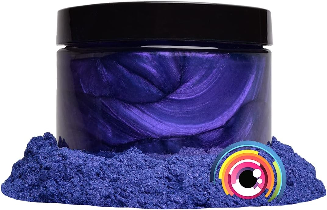 Eye Candy Pigments Premium Purple Mica Powder - Purple Jam (25gr) - for Epoxy, Resin, Soap, Paint, Woodworking, Acrylic Pouring, Bath Bombs, Fishing Lures - DIY Arts and Crafts Additive