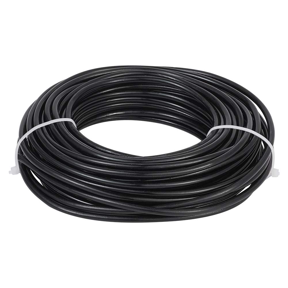 Fashewelry 52 Feet 4mm Black Aluminum Wire Bendable Metal Craft Wire for Beading Sculpting Jewelry Making