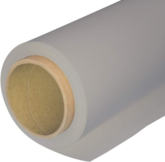 Seamless Photography Background Paper Roll, Grey Photo Paper Backdrop for Photography, Video and Streaming (82''x16' Pursuit Grey)