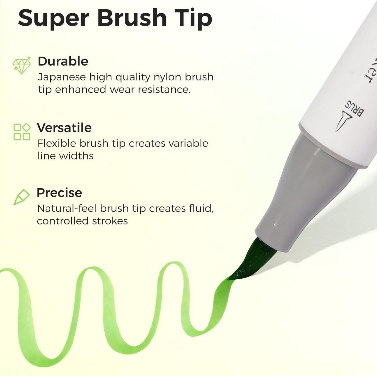 Alcohol Markers Brush Tip-120 Colors Dual Tip Brush & Chisel Art Marker Set for Artist Coloring Illustration with Line Art for Coloring, Colorless Blender, Swatch Card, Anti-bleed Pad