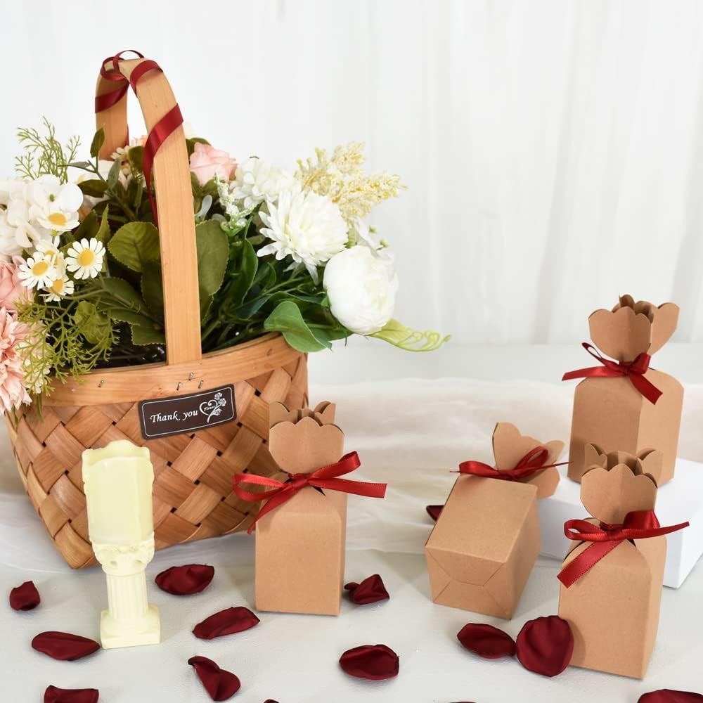 TONIFUL 3/8 Inch x 100yds Scarlet Dark Red Satin Ribbon Thin Solid Fabric Ribbons Roll for Gift Wrapping Invitation Floral Hair Balloons Craft Sewing Party Wedding Decoration Valentine's Day