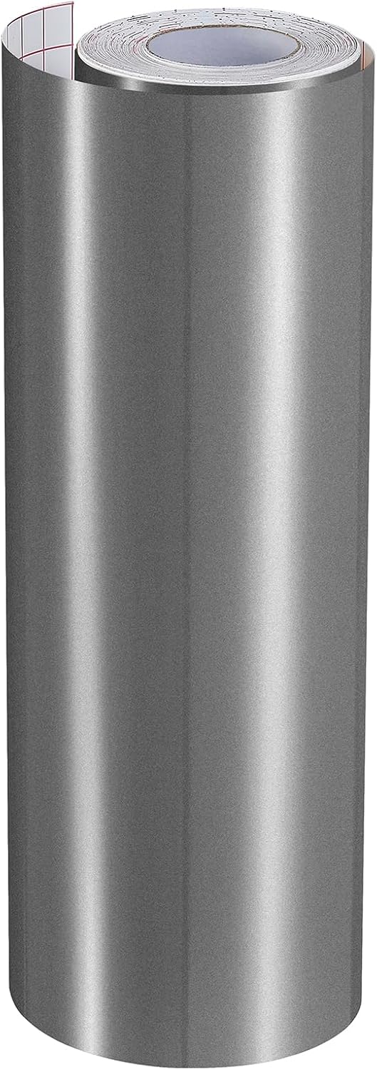 Ant Smart Adhesive Permanent Vinyl Compatible with Cricut Explore and Maker Series Without Cutting Mats, Create DIY Projects, Decals, Stickers & More (Silver, 13inch x 50ft)