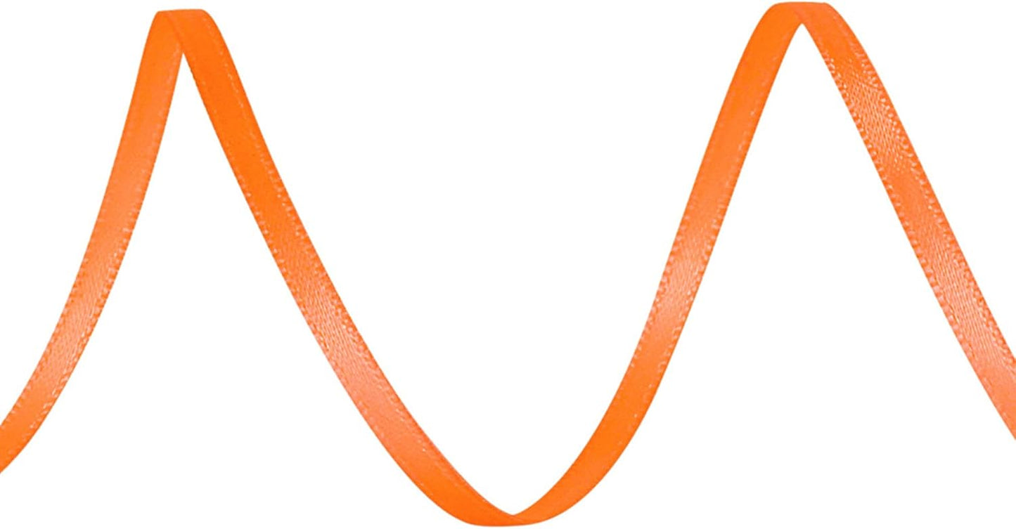 LIUYAXI Torrid Double Faced Satin Ribbon, 1/8" X Continuous 100 Yards, Thin Ribbons Perfect for Gift Wrapping Wedding Invitation Card Hair Bows Tag Floral Arrangement DIY Craft