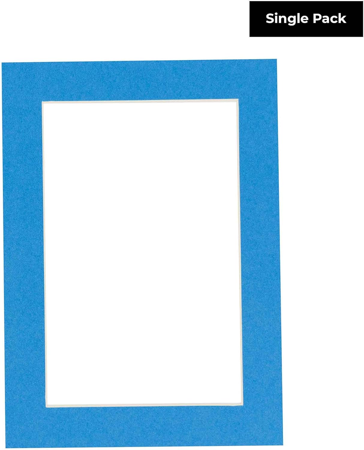 5x7 Mat for 8.5x11 Frame - Precut Mat Board Acid-Free Bay Blue 5x7 Photo Matte Made to Fit a 8.5x11 Picture Frame, Premium Matboard for Family Photos, Show Kits, Art, Picture Framing, Pack of 1 Mat