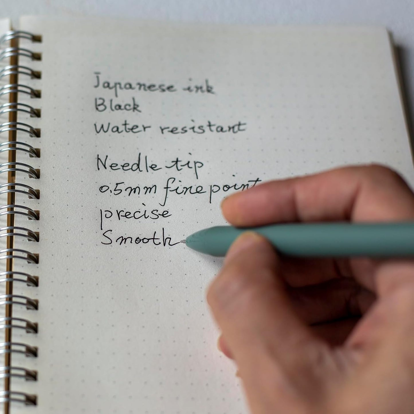 ldcrea Gel Pens 0.5 Fine Tip, Black Ink, Silky Grip, 6 Pack