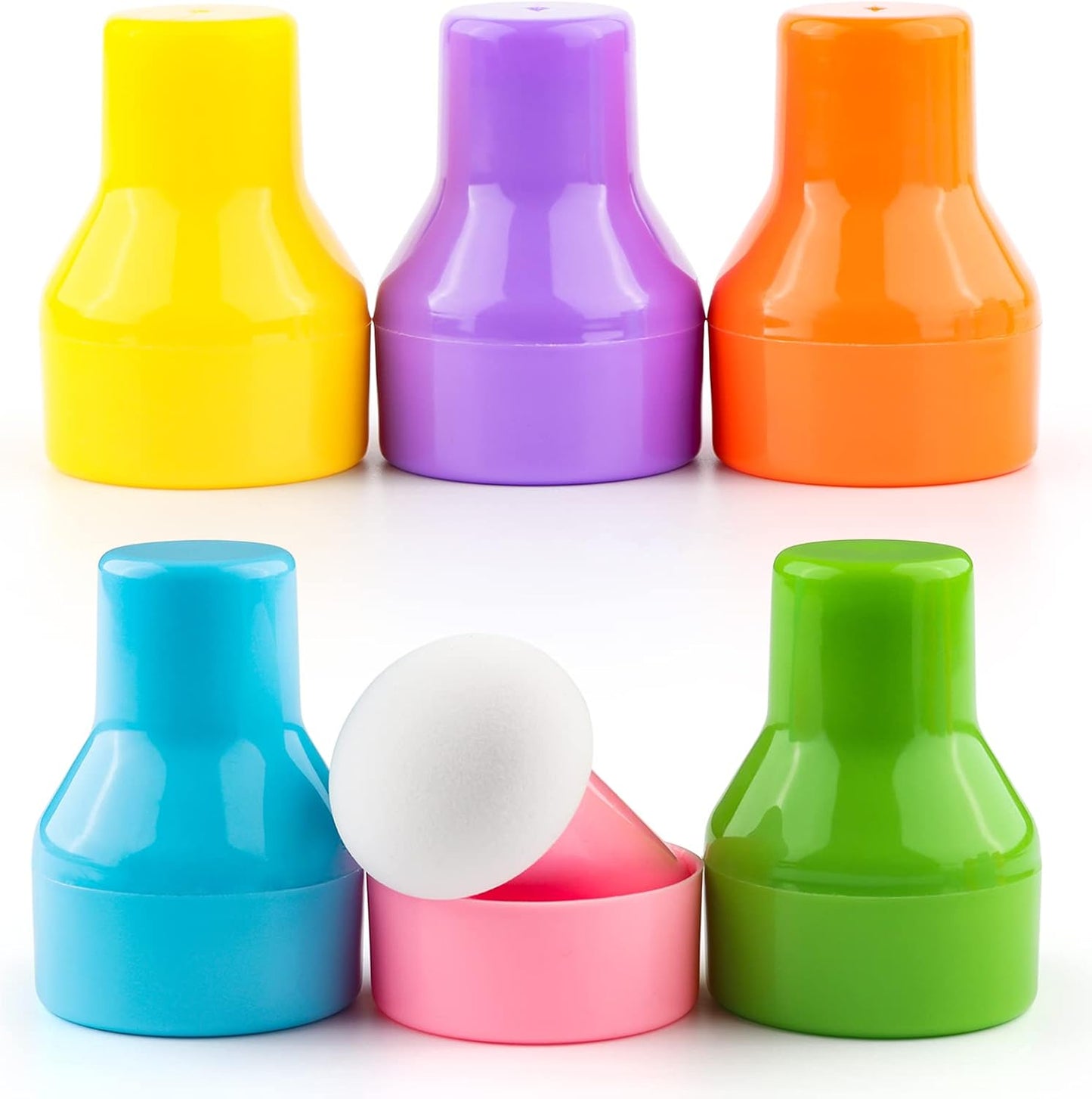 6PCS / Sets Ink Applicator with Storage Cases,Paper Pouncers for Direct Ink Application On Crafts Projects Easily,Inking Sponge for Stamp Ink Distressing, Blending Card Making Crafting Tools