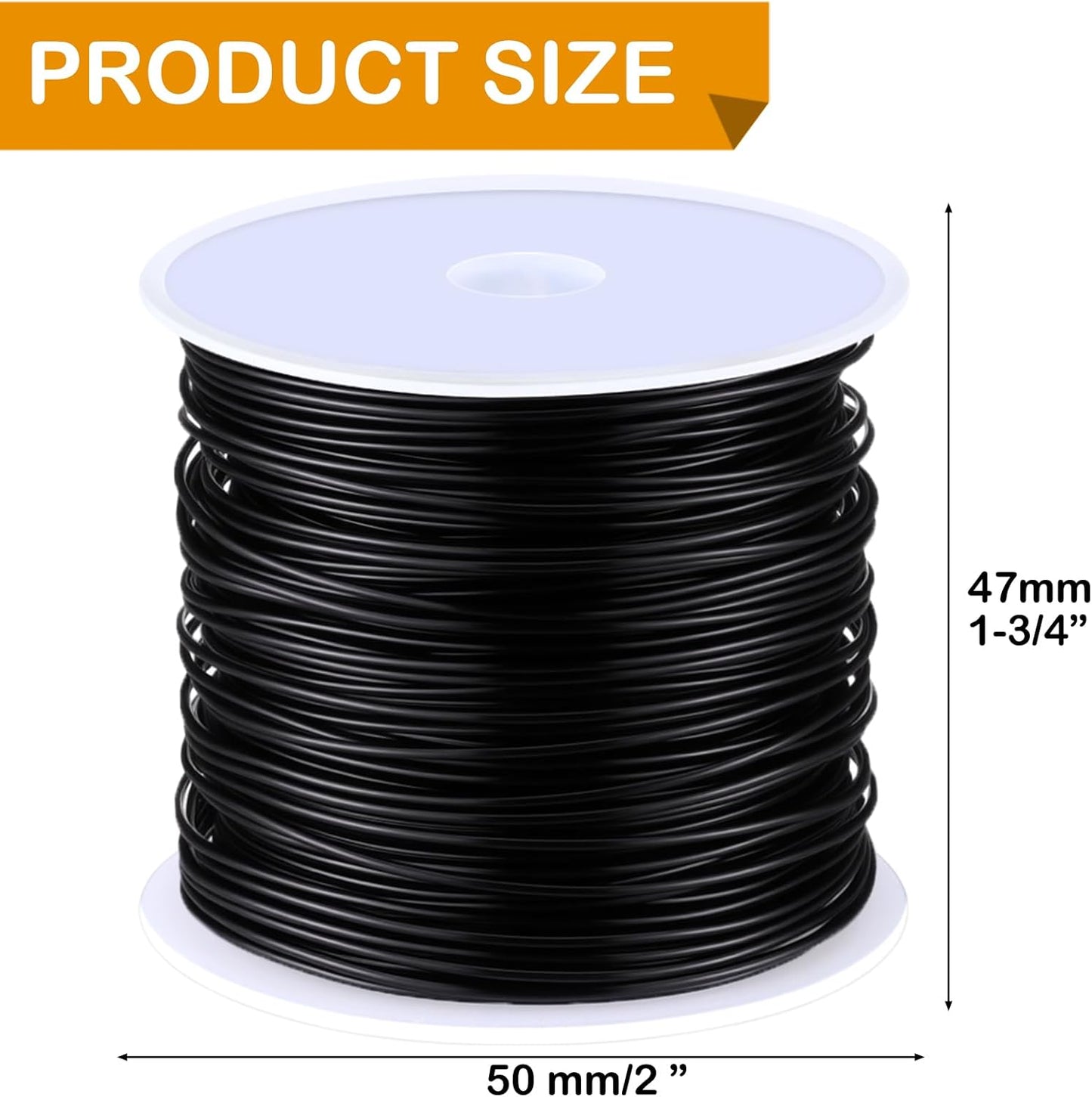 Funrous 5 Rolls 5 Size Jewelry Wire 18, 20, 22, 24, 26 Gauge Copper Wire Kit Jewelry Beading Bendable Craft Metal for Making Crafts, Sculpting with a Pliers (Black)