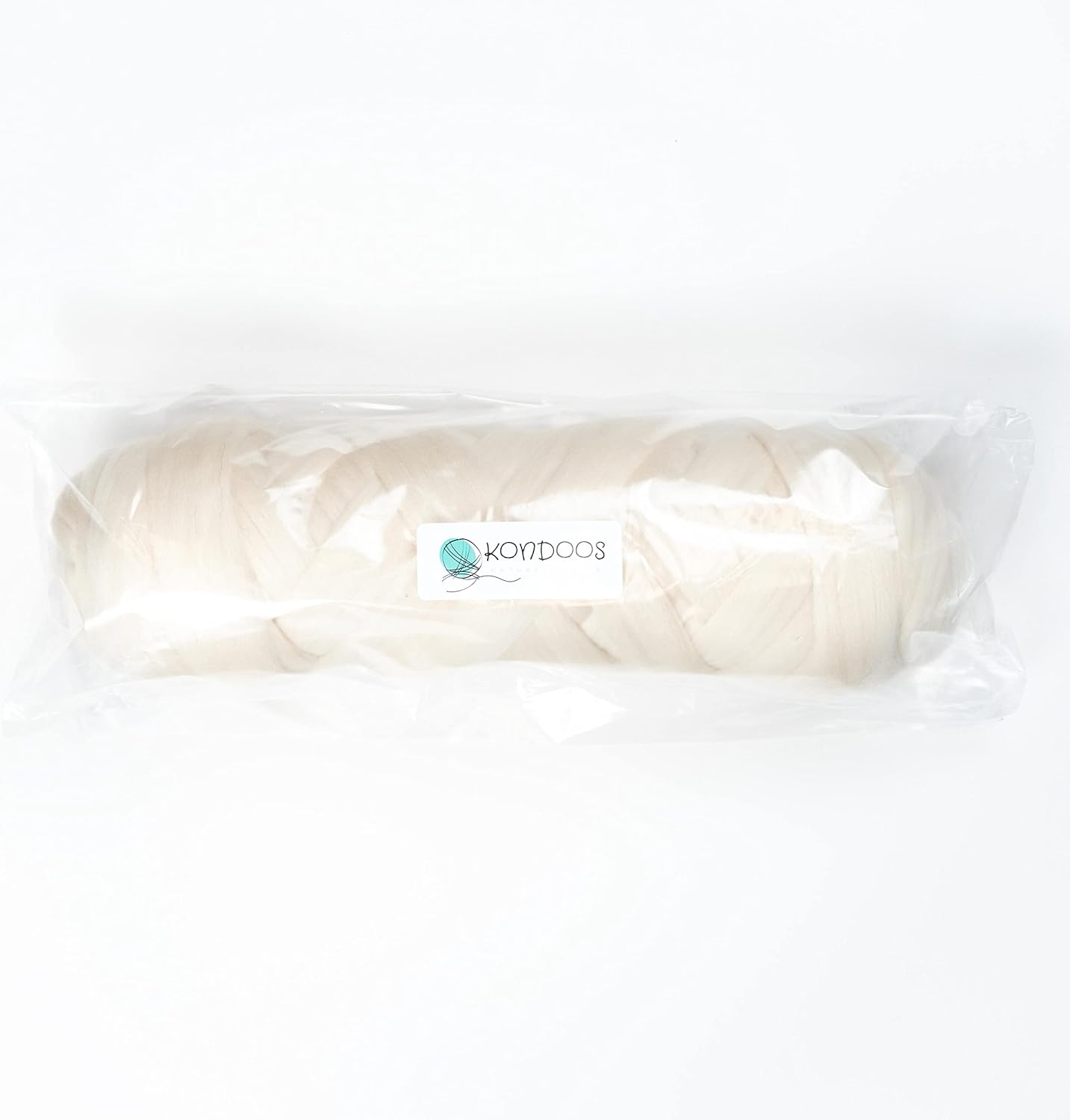 Natural Wool Bulk 2 lb roving, Best Wool for Spinning, arm Knitting, Felting, Chunky Blankets and Tapestry. Natural Colors, un-Dyed Fiber Yarn. (Ecru, 2 lb)