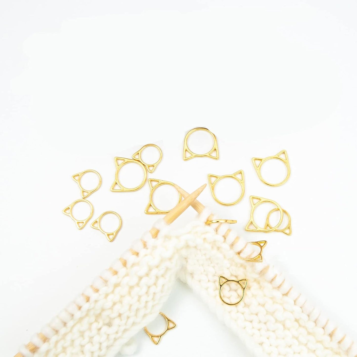 Hilsayum Cat Stitch Markers Cute Stitch Markers Metal Stitch Marker for Crocheting