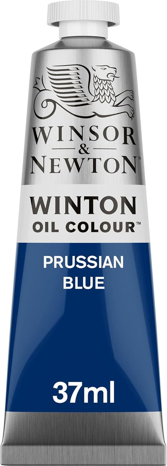 Winsor & Newton Winton Oil Color, 37ml (1.25-oz) Tube, Prussian Blue