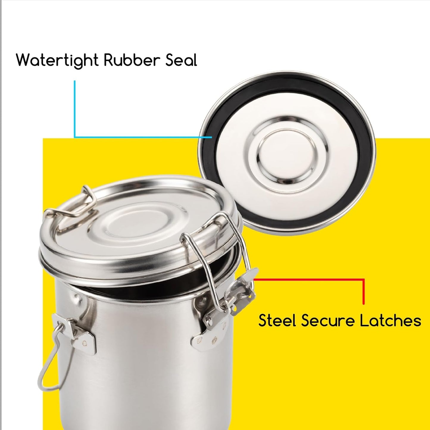 MEEDEN Portable Paint Brush Washer: Airtight Stainless Steel Artist Brush Cleaner for Oil & Acrylic Painting - Small