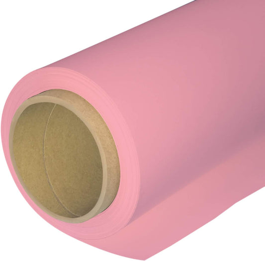 Seamless Photography Background Paper Roll, Pink Photo Paper Backdrop for Photography, Video and Streaming (107''x36' Carnation Pink)