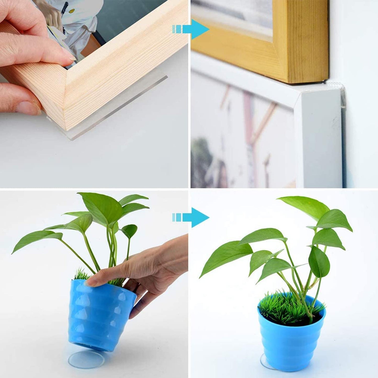 BRAVESHINE Double Sided Wall Adhesive Tape - 32 Pack Heavy Stick on Mounting Tape - Removable Washable Nano Tape for Crafts, Non-Slip Carpet, Picture Hanging Home Office Classroom Use - Round 1.1Inch