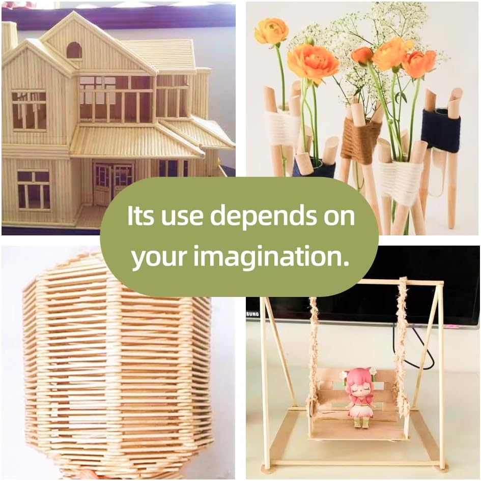 1/4 x 36 Inch 25 PCS Dowel Rods Wood Sticks Wooden Dowel Rods - Unfinished Bamboo Sticks - for Crafts and DIYers