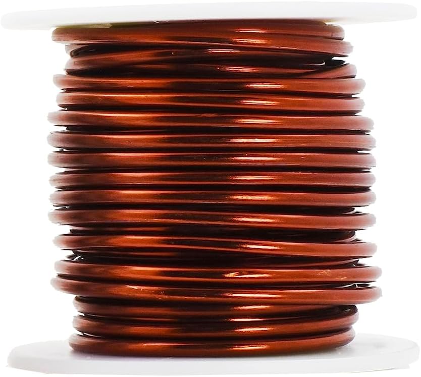 Mandala Crafts 8 Gauge Anodized Aluminum Craft Wire for Jewelry Making - 128 FT Colored Flexible Neutral Wire - Bendable for Bonsai Armature Crafting Sculpting