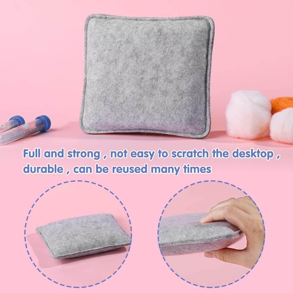 UOOU Needle Felting Beginners Kit with Box,Needles Felting Supplies with 24Pcs Felting Needles,Felting Pad,Wool Roving,DIY Needle Felting Cat Dolls