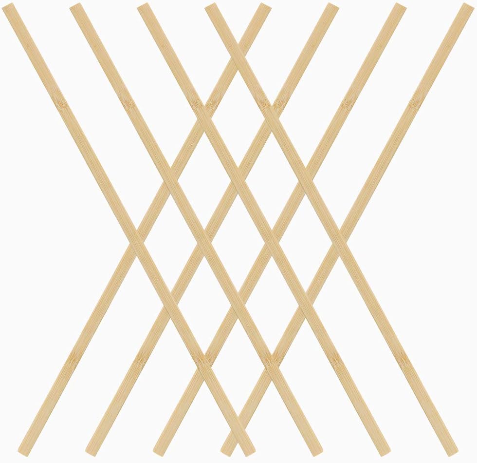 Pllieay 60 Pieces Wooden Sticks for Crafts, Bamboo Sticks Wooden Craft Sticks Extra Long Sticks for Crafting (15.75 Inches Length × 0.35 Inches Width)