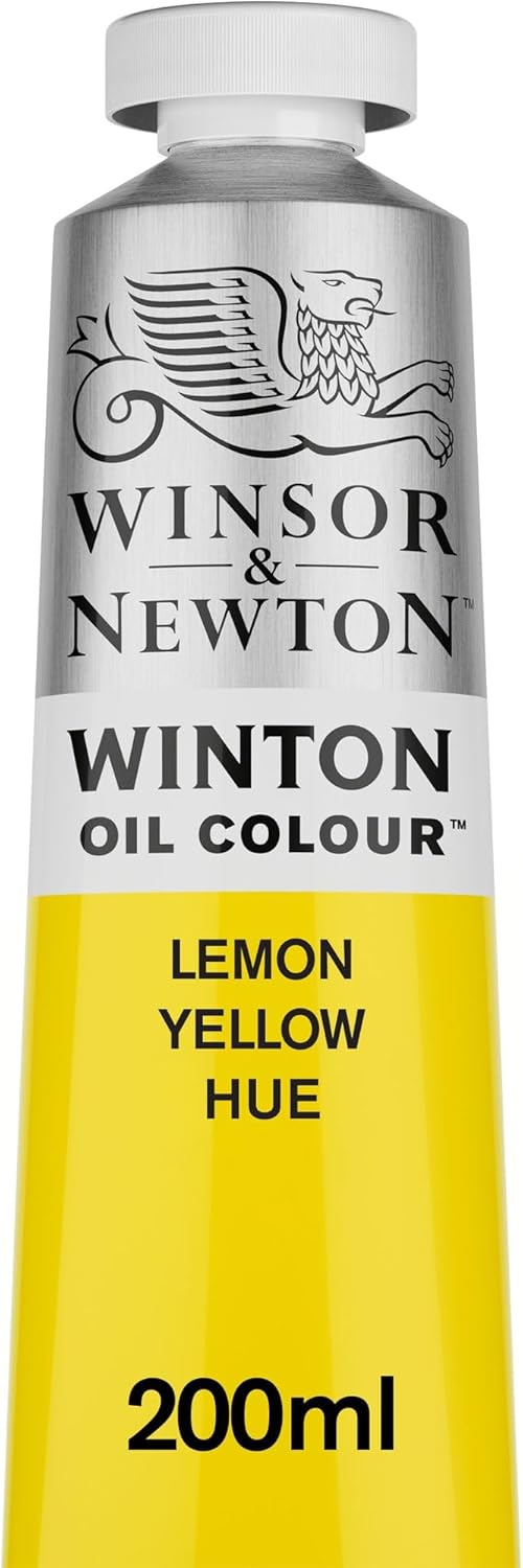 Winsor & Newton Winton Oil Color, 200ml (6.75-oz) Tube, Lemon Yellow Hue