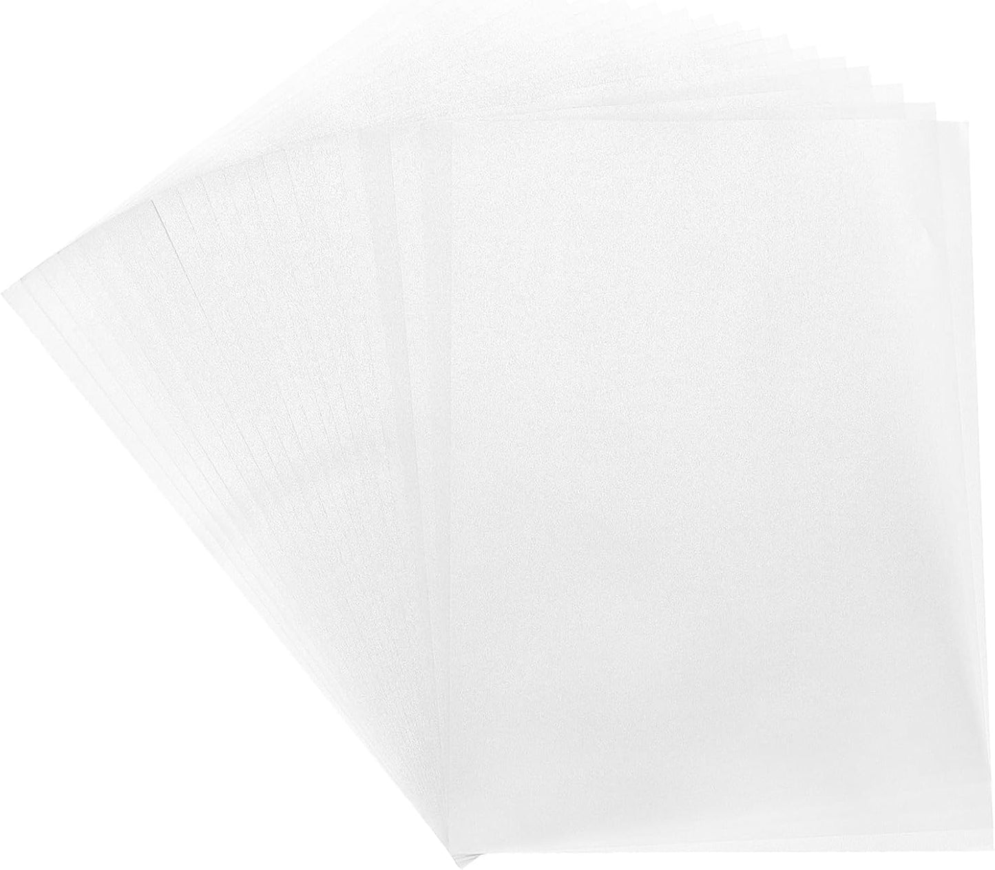 MECCANIXITY Colored Vellum Paper, 40 Sheet Silver Transparency 8.5 x 11 Printable Vellum Paper, Translucent Vellum Sheets for Printing Wedding Invitations Ink Jet Laser Printer