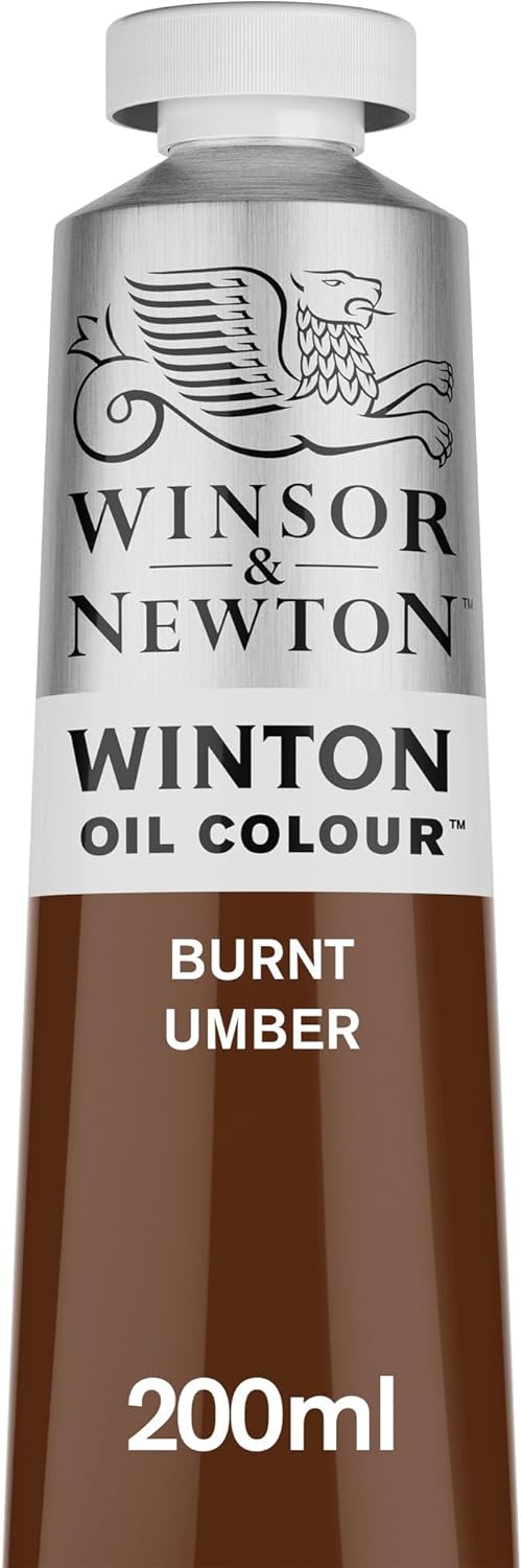 Winsor & Newton Winton Oil Color, 200ml (6.75-oz) Tube, Burnt Umber
