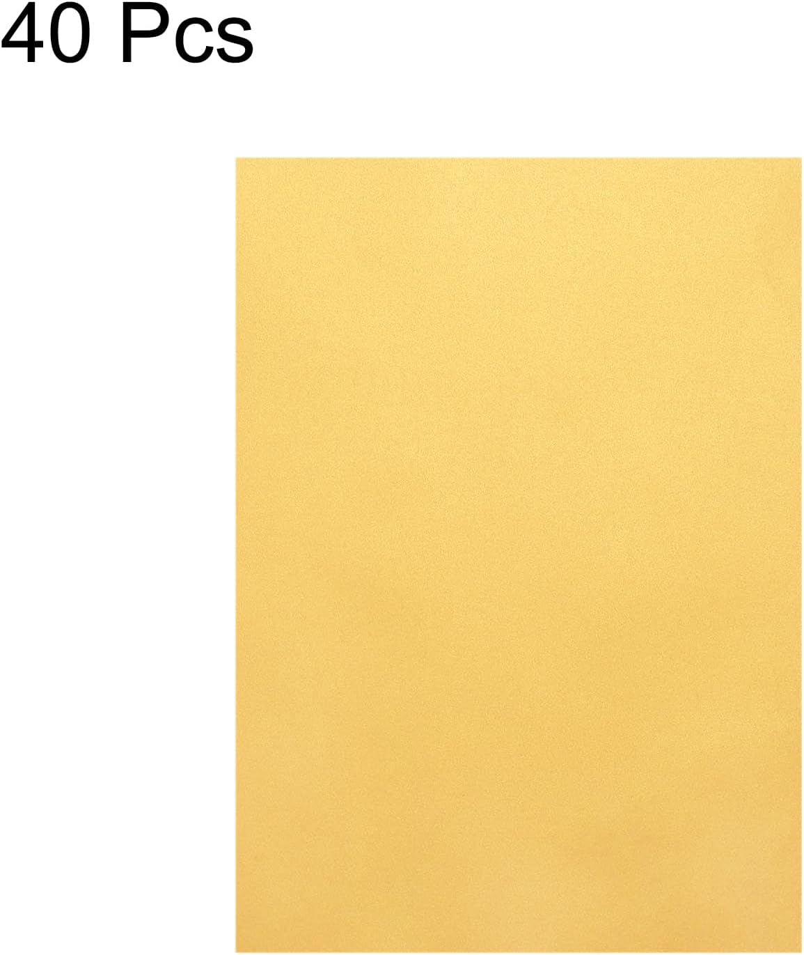 MECCANIXITY Colored Vellum Paper, 40 Sheet Gold Transparency 8.3" x 5.9" Printable Vellum Paper, Translucent Vellum Sheets for Printing Wedding Invitations Ink Jet Laser Printer