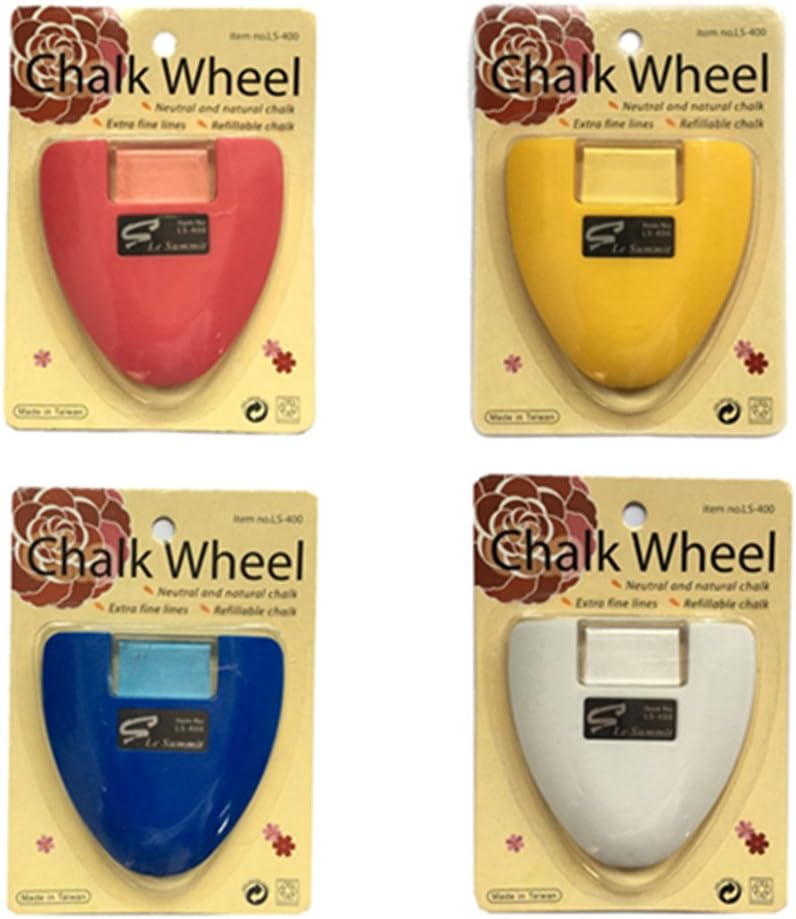 YEQIN Chalk Wheel Fabric Marker Tailor's Chalk DIY Sewing Parts (White)