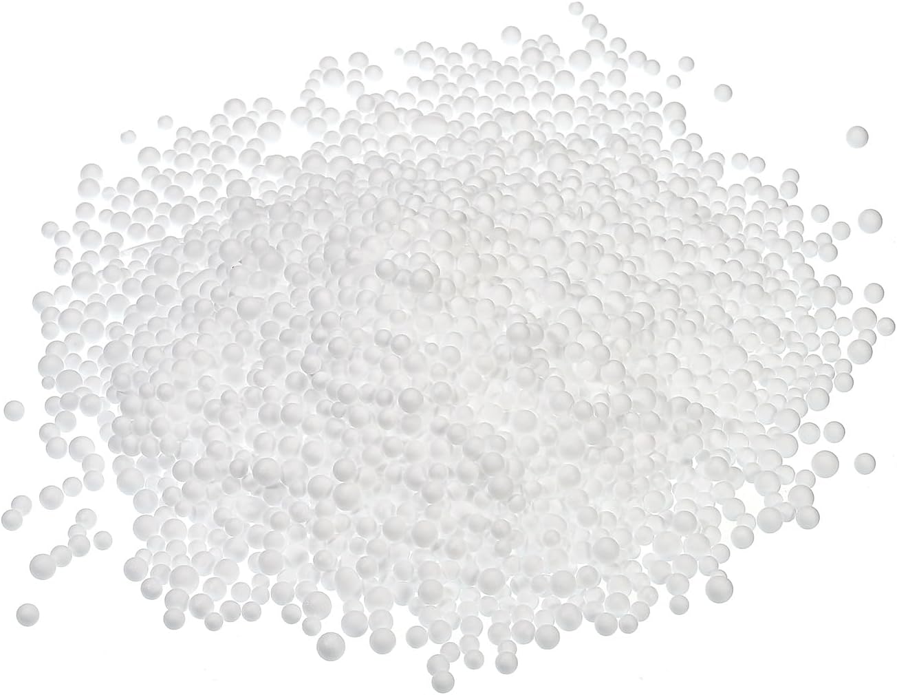 MECCANIXITY Foam Beads Foam Balls 4-6mm for Wedding and Party Decorations, Tiny Packing Balls, Arts DIY Crafts Supplies (White,1 Pack Approx 5000pcs)