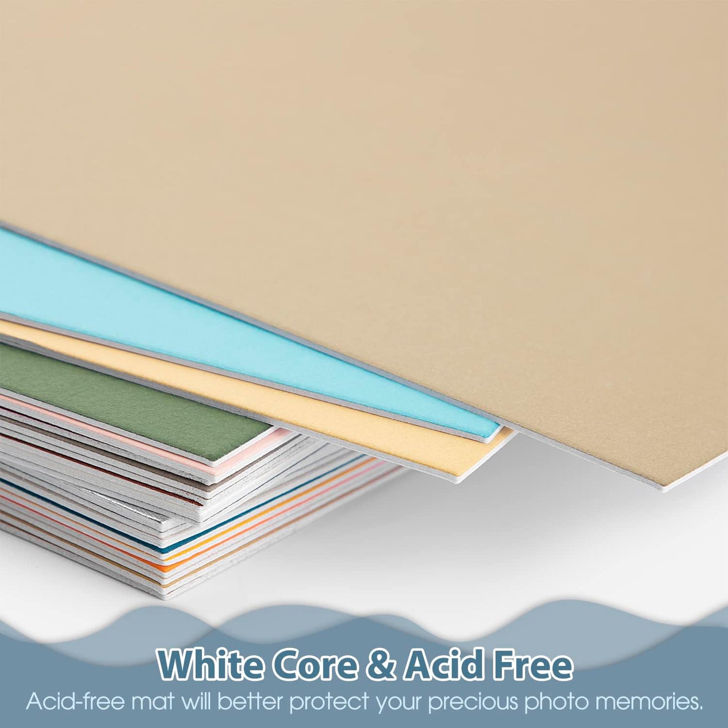 Golden State Art, 11x14 Matboard Mat Board Blanks - Assortment Color Uncut Mats for DIY Projects, Presentation Boards, Art Crafts (20 Pack)
