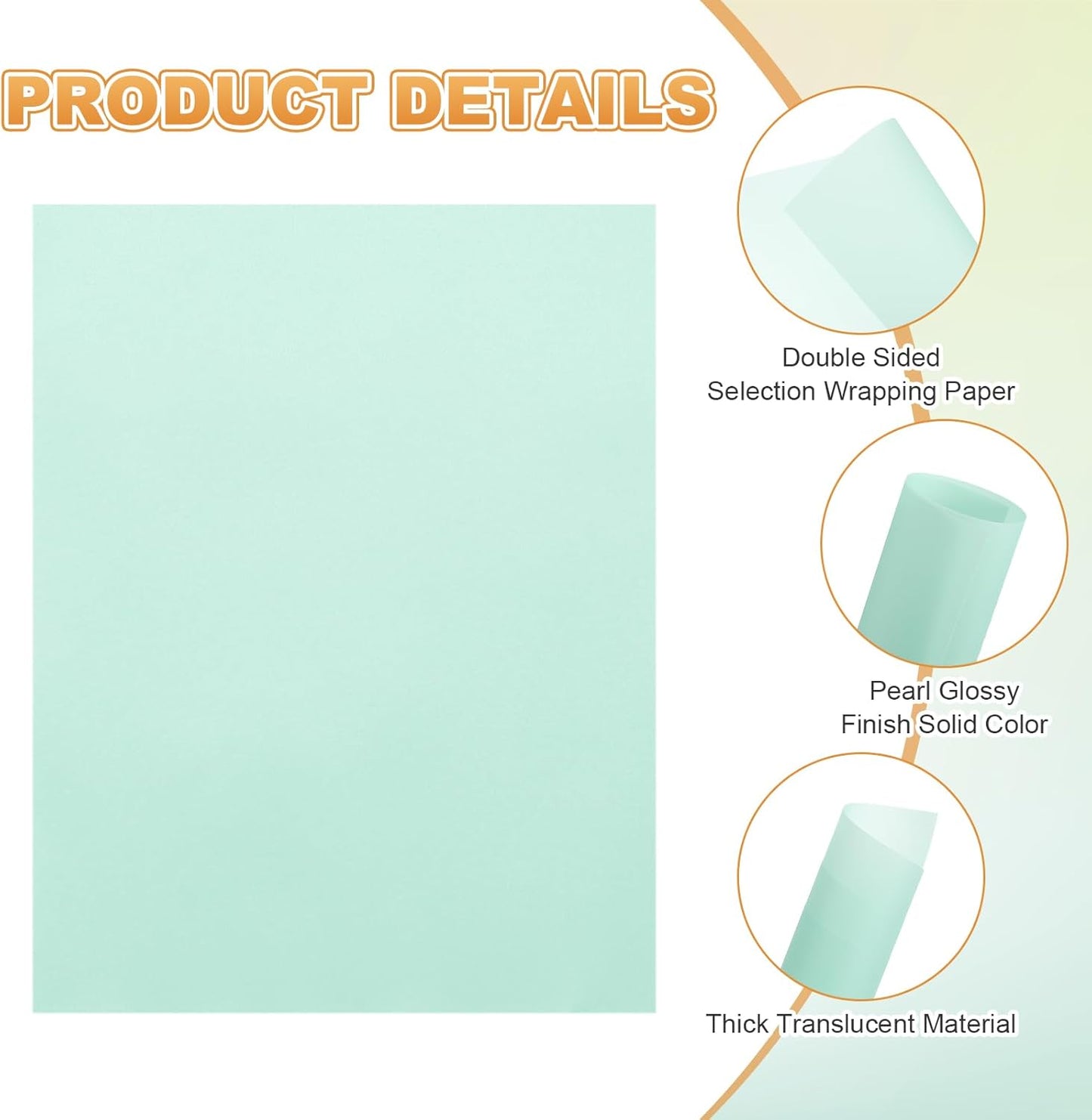 MECCANIXITY 60 Sheet Colored Vellum Paper 8.5" x 11", 100gsm Translucent Printable Vellum Sheets for Printing Wedding Invitations Inkjet Laser Printer, Light Blue