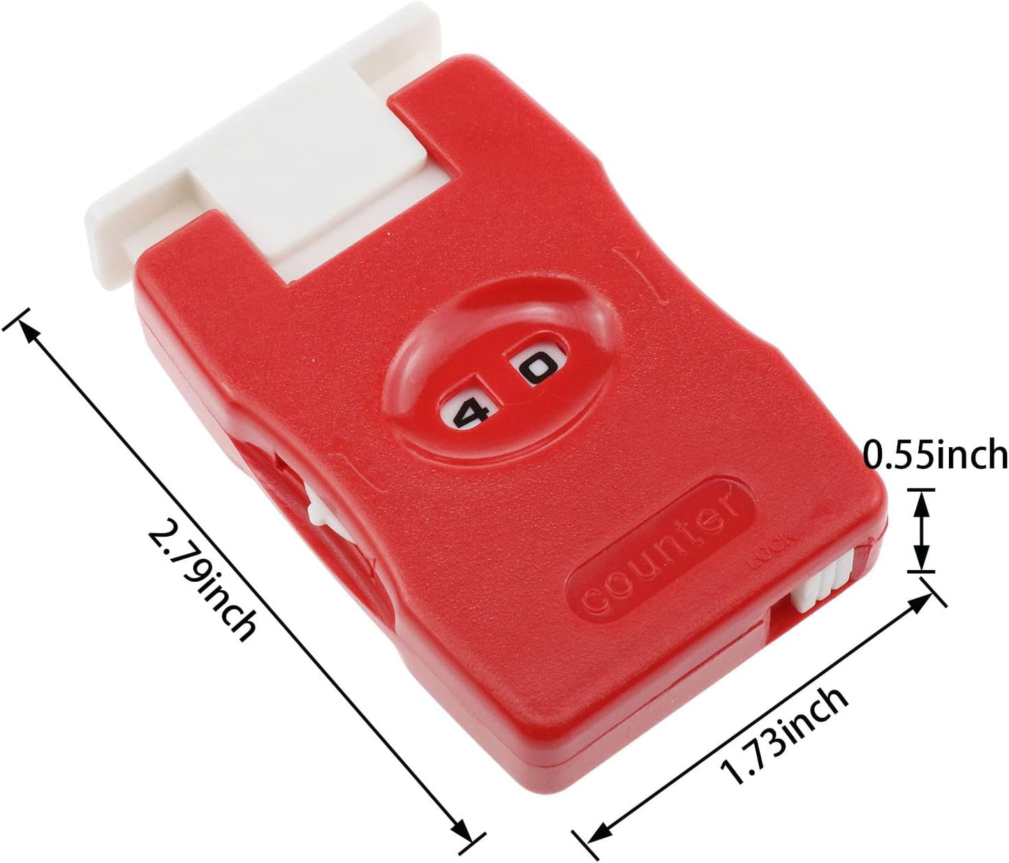 AYLIFU Knitting Counter 2set Mini Crochet Counter Knitting Manual Counter lastic Knitting Marking Tool（red and Pink）