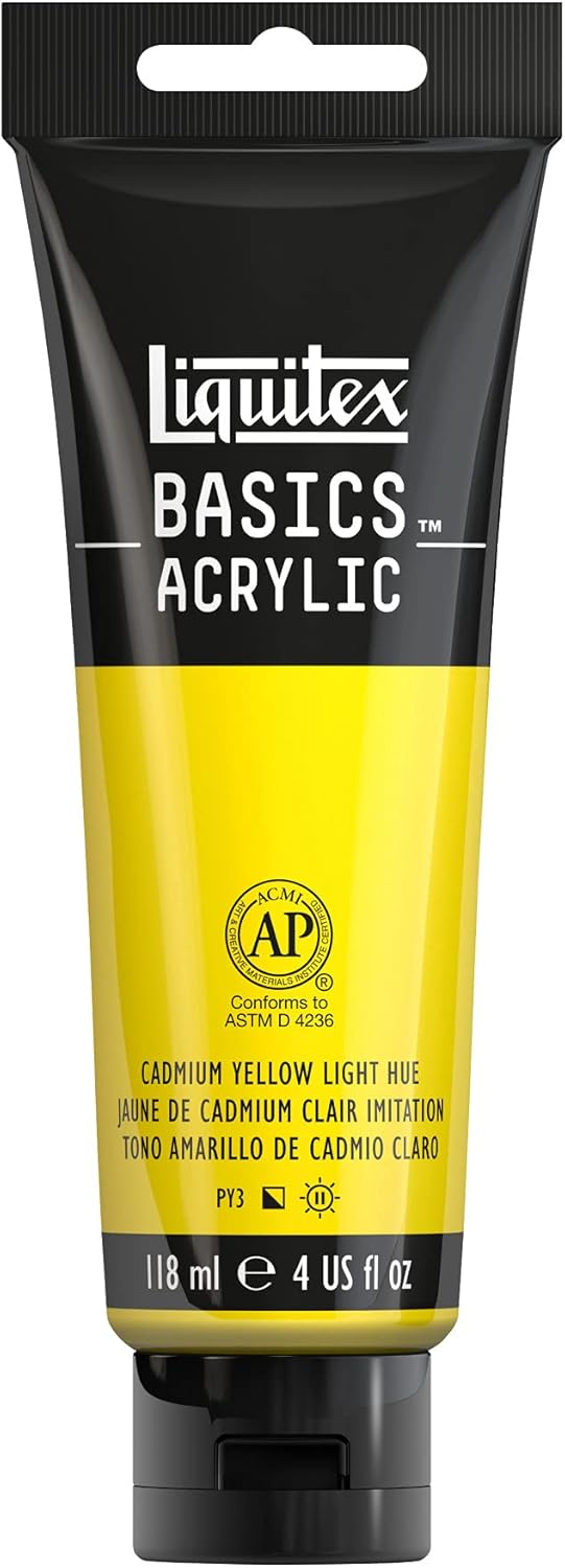 Liquitex BASICS Acrylic Paint, 118ml (4-oz) Tube, Cadmium Yellow Light Hue