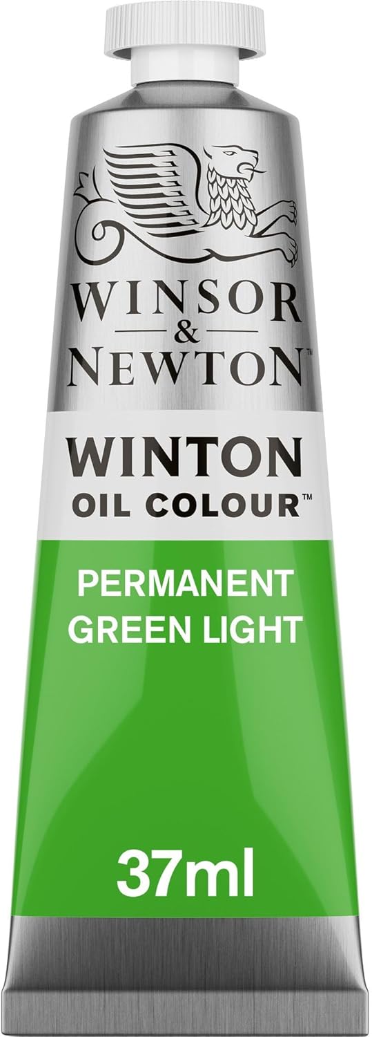 Winsor & Newton Winton Oil Color, 37ml (1.25-oz) Tube, Permanent Green Light