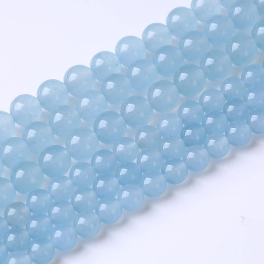 90PCS 4MM Cyanihalite Beads Round Loose Stone Beads for Jewelry DIY Energy Stone Healing Power Bracelet 15"