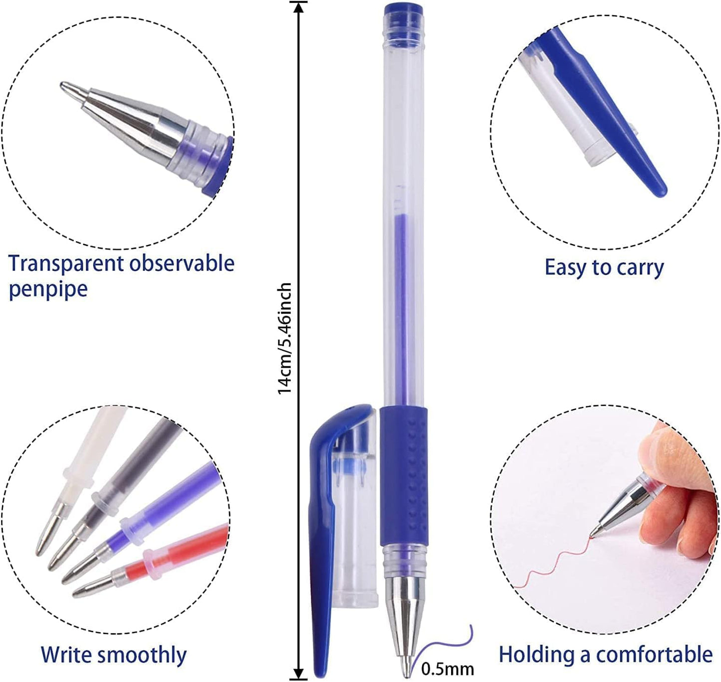 JANYUN 4 Pieces Heat Erasable Pens for Fabric with 28 Refills Fabric Marking Pens Fabric Markers for Quilting Sewing DIY Dressmaking Fabrics Tailors Chalk(32)