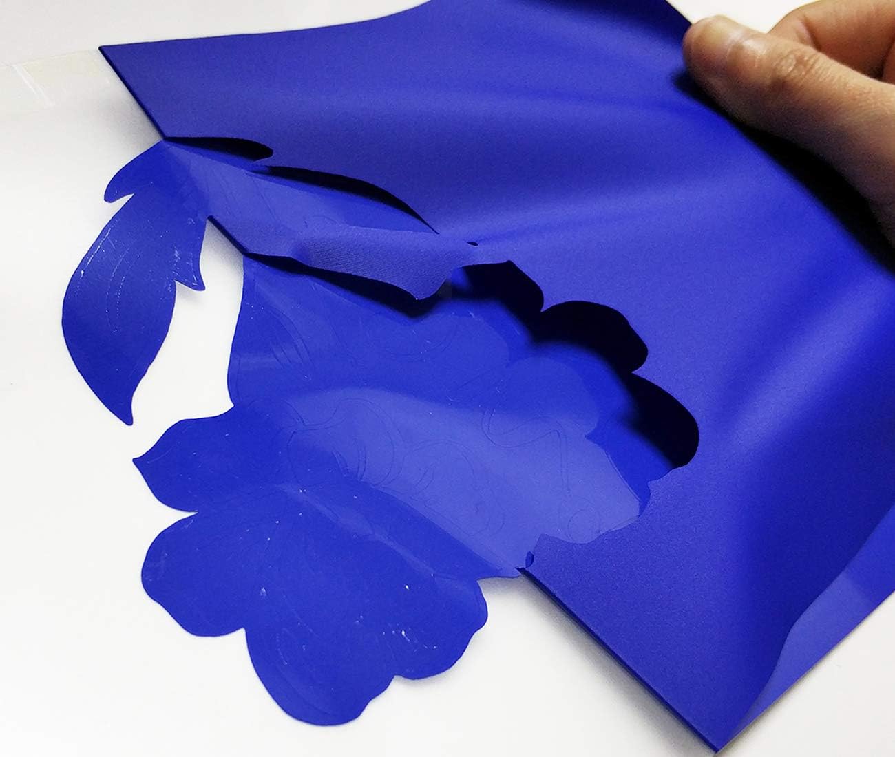 Guangyintong Heat Transfer Vinyl Blue HTV Rolls, 12" x 12ft Iron on Vinyl for T-Shirts, Matte Surface HTV for All Cutter Machine Easy to Cut & Weed for Heat Vinyl DIY Design