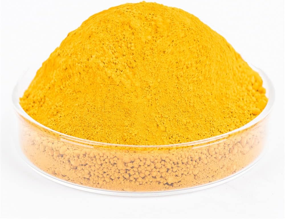 GOODTAKE Concrete Pigment, Yellow Iron Oxide Pigment Powder, Concrete Cement Dye Color Pigment for Pastel Tile Paint Concrete Cement Mortar Grout (Yellow, 20 oz)