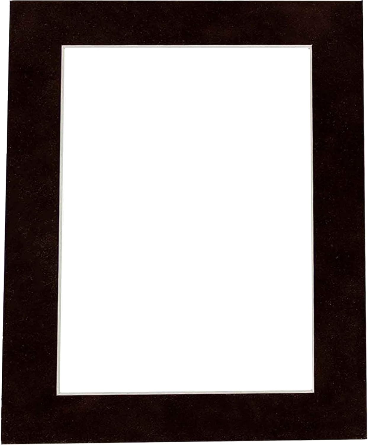 Pack of 25 Acid Free 11x14 Mats Bevel Cut for 8.5x11 Photos - Black Suede Precut Matboards With Backing Boards and Clear Photo Mat Bags For Pictures, Photos, Framing - 4-ply Thickness