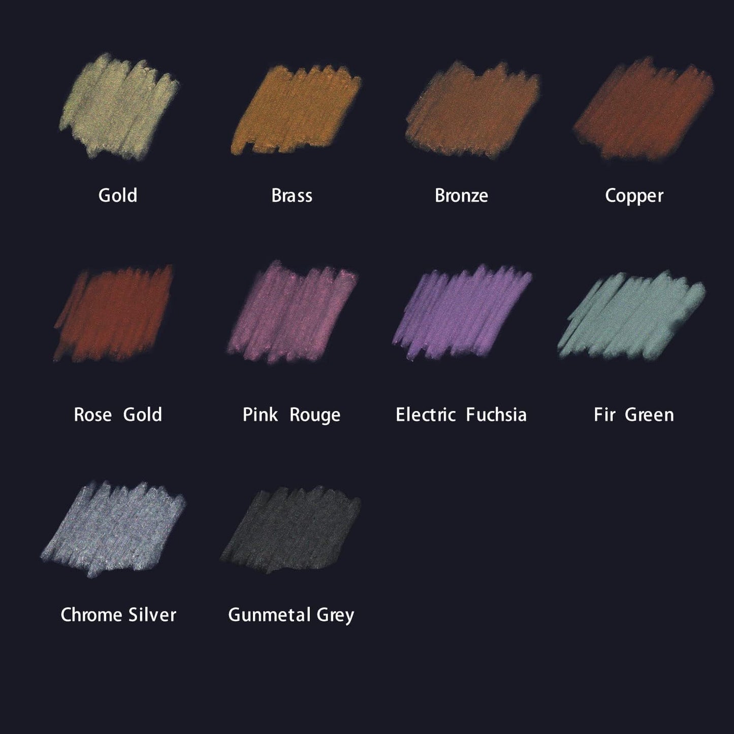 Mont Marte Metallic Soft Pastels 10pc