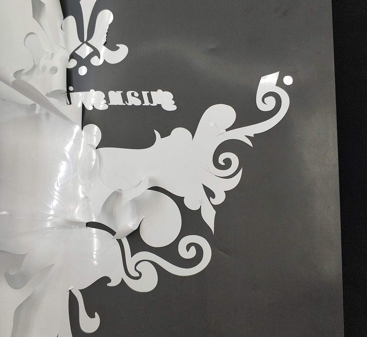 Guangyintong Heat Transfer Vinyl HTV Rolls, 12" x 12ft White Iron-on for T-Shirts, Matte Surface HTV for All Cutter Machines, Easy to Cut & Weed for DIY Design