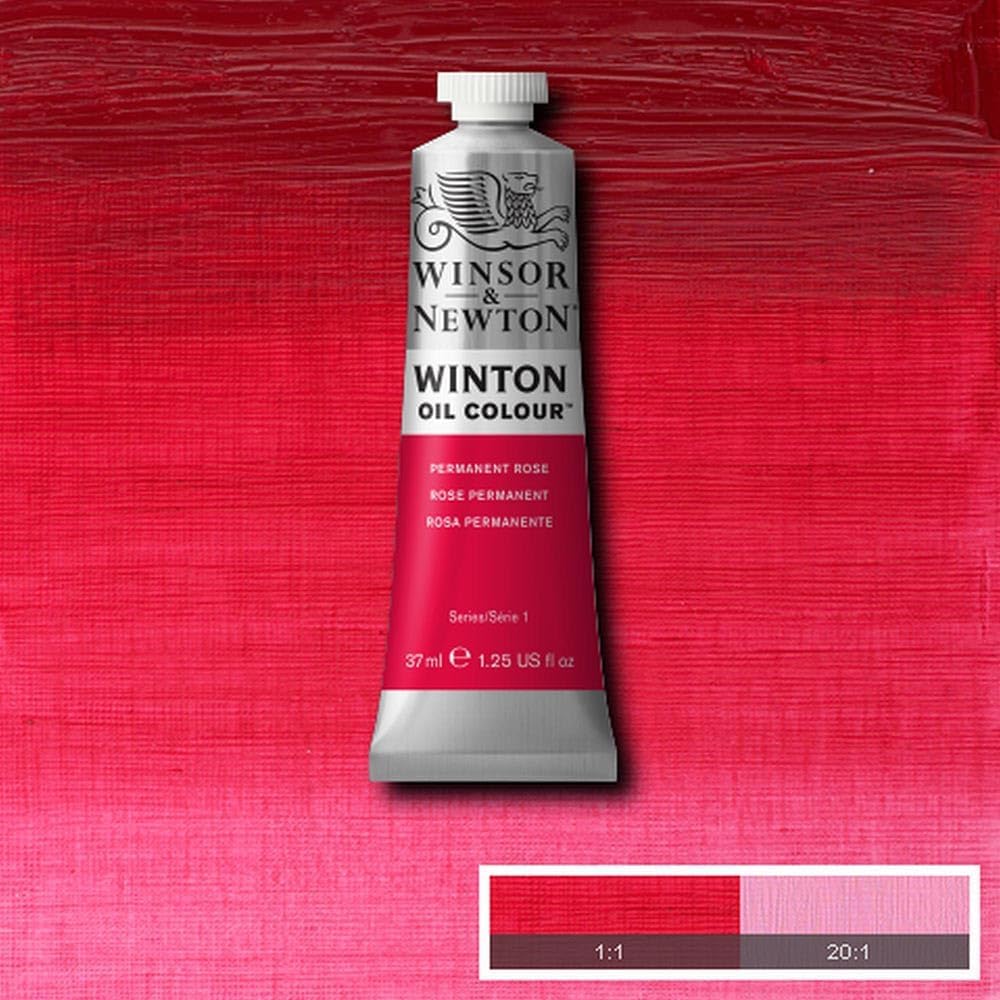 Winsor & Newton Winton Oil Color, 37ml (1.25-oz) Tube, Permanent Rose