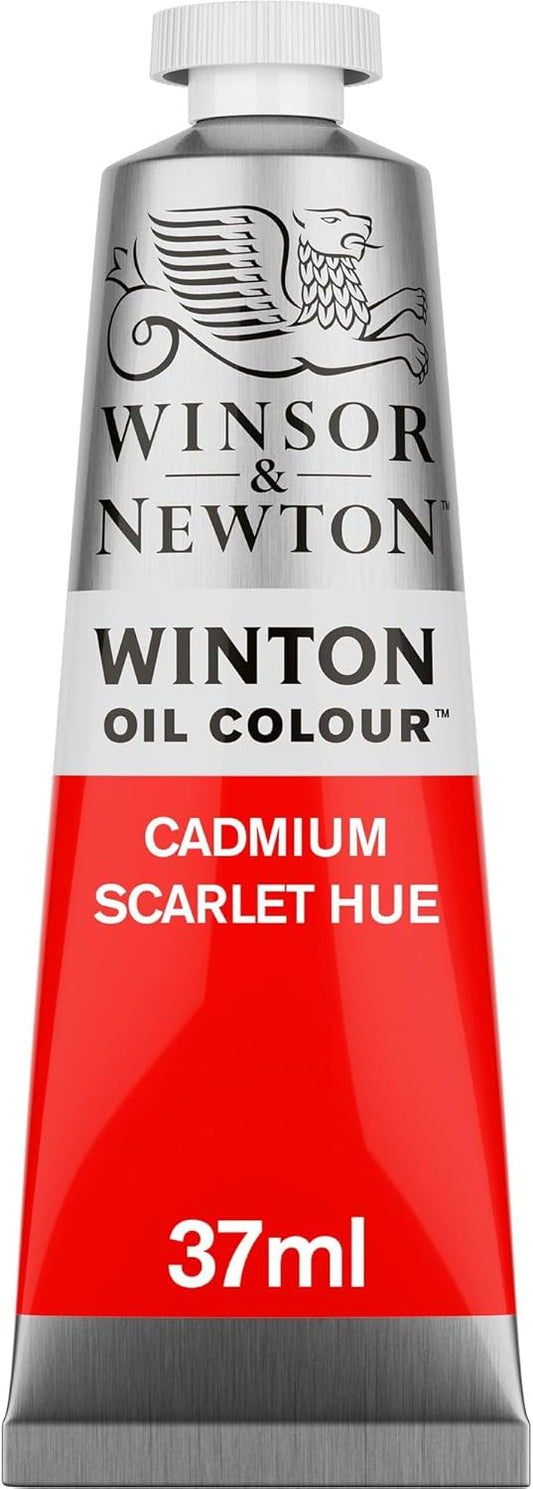 Winsor & Newton Winton Oil Color, 37ml (1.25-oz) Tube, Cadmium Scarlet Hue
