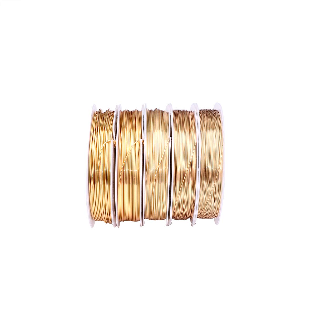 KC Gold Copper Wire 0.3mm Bead Cord for Bracelet Necklace Charm Beading Jewelry Making 54yard