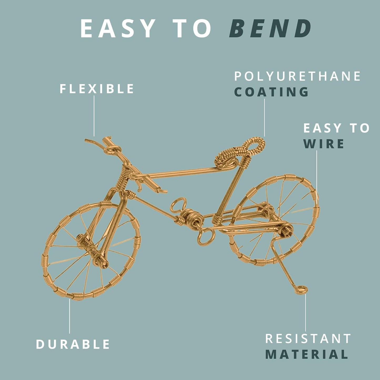 UTILE 18 20 22 24 Gauge 90 ft 99.9% Pure Soft Copper Wire for Electroculture Gardening, Jewelry Making, Crafting Wire Bendable, Plant Wire (Copper 22)