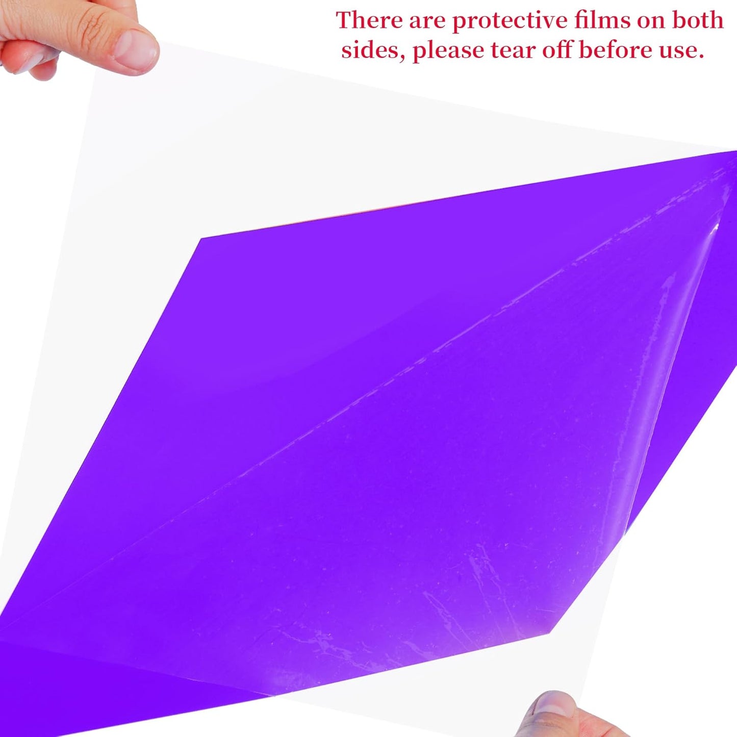 Lystaii 9pcs Lighting Gel Filter 11.8 x 11.8 Inches Gel Light Filter Color Correction Colored Overlays Transparent Color Filters Film Plastic Sheets for Film, Video, Photo, Stage Studio (Purple)