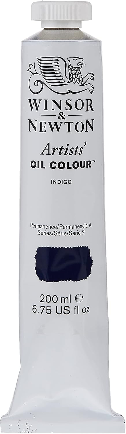 Winsor & Newton Artists' Oil Color, 200ml (6.75 oz) Tube, Indigo