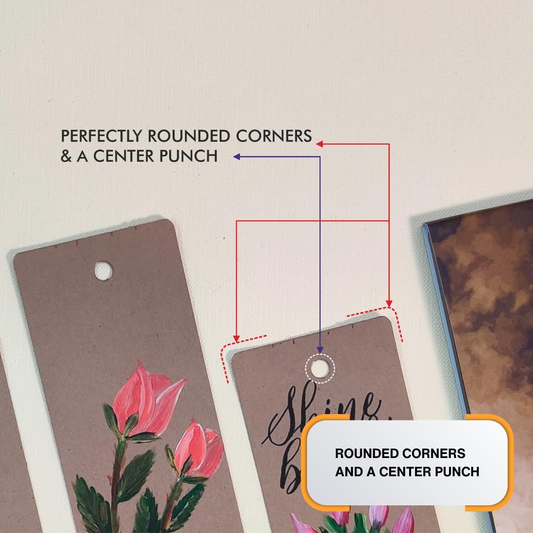 350 GSM DIY Premium Brown Kraft Bookmark Sketchpads, Ideal for Mixed Media and Fine Arts (Pack of 2)