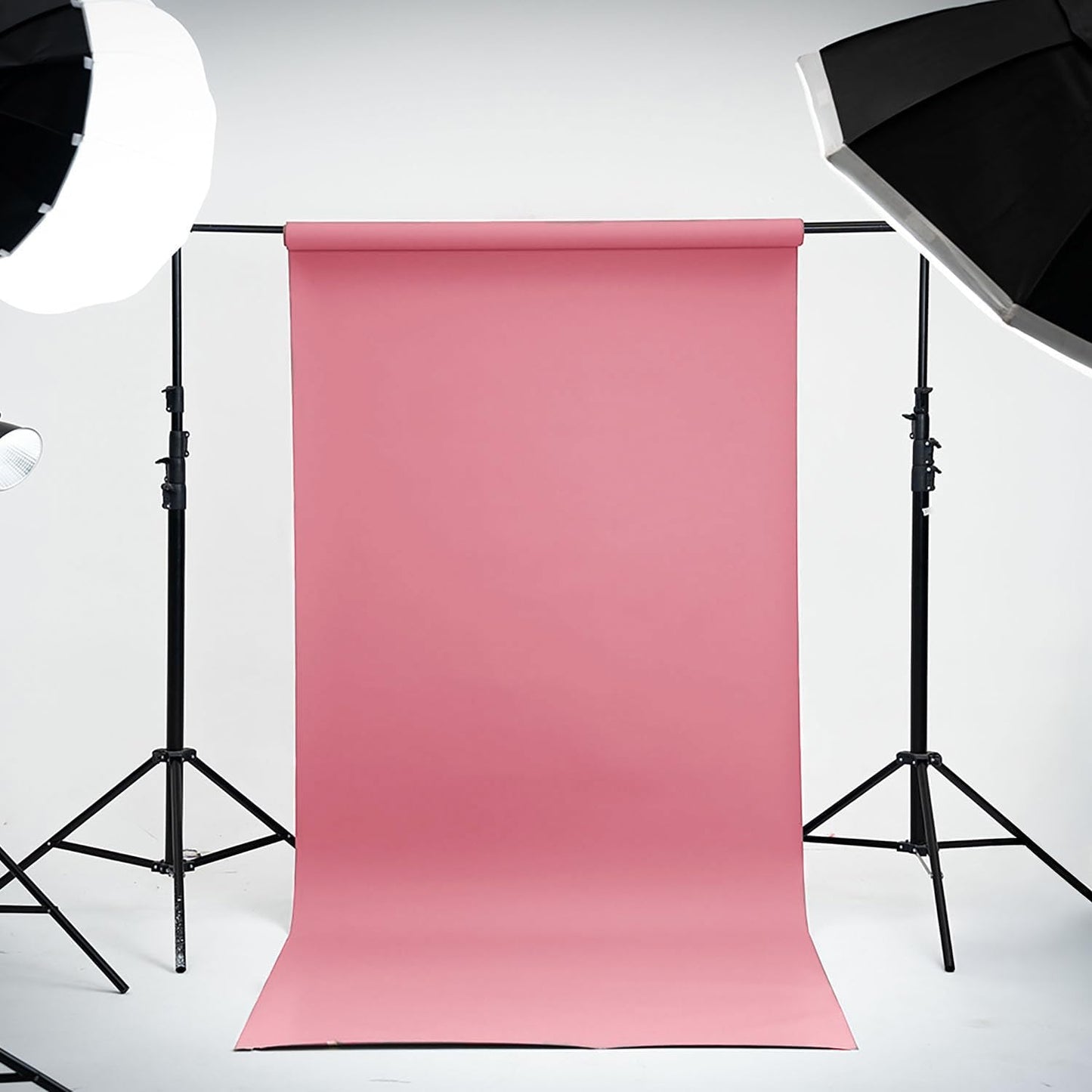 Kate Seamless Paper Backdrop for Photography Solid Pink Backdrop Paper (53''x16.4' Baby Pink)