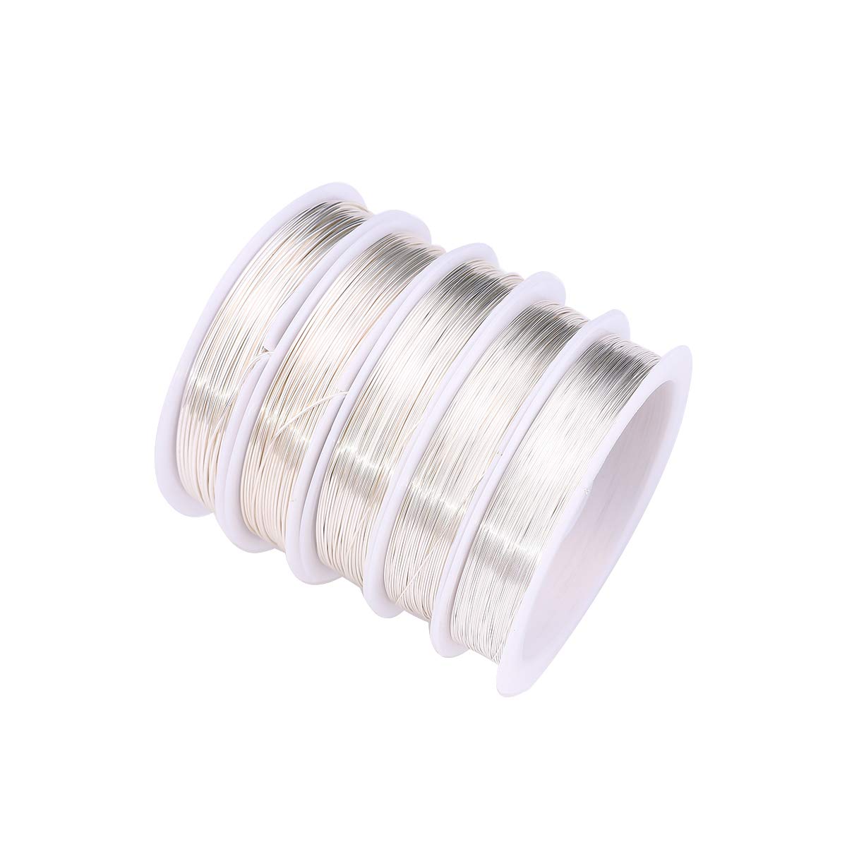 Silver Copper Wire 0.8mm Bead Cord for Bracelet Necklace Charm Beading Jewelry Making 9yard