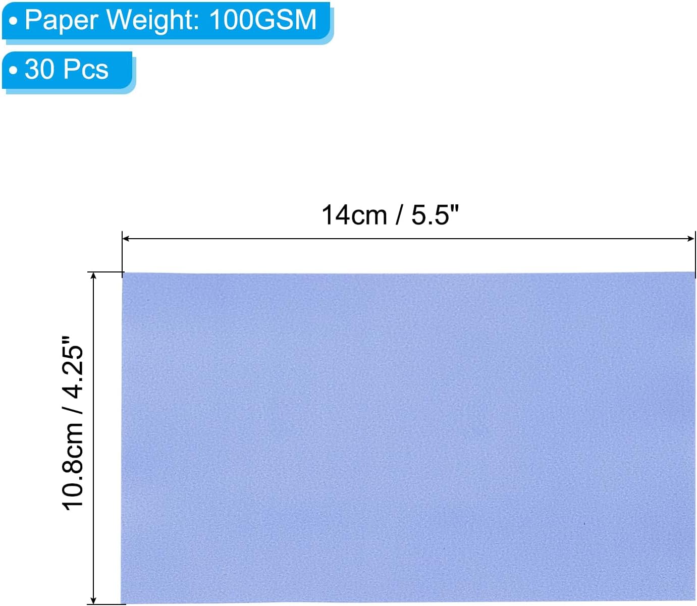 PATIKIL 30 Sheets Vellum Paper 4.25x5.5, Vellum Paper Printable Translucent Paper 100GSM Colored for Invitations Laser Inkjet Printing Card Making Crafting Wedding Tracing, Navy Blue